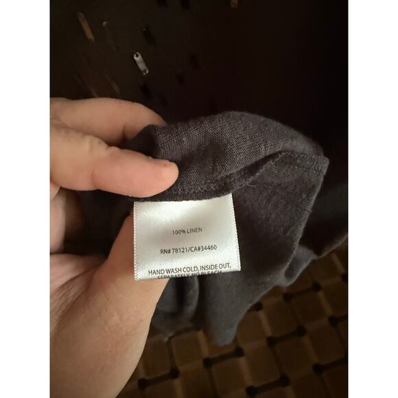 Eileen Fisher Relaxed Muted Cascading Sequin V-Neck T-Shirt Sz. S - Picture 4 of 6